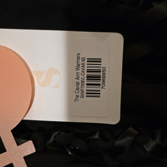 Selkie The Caviar Arm Warmers Black Lace Up XS NWT - Picture 6 of 7